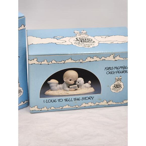 Precious Moments Members Only Figurines Lot Chuck Friendship Vintage 1980s W/Box - Picture 10 of 14